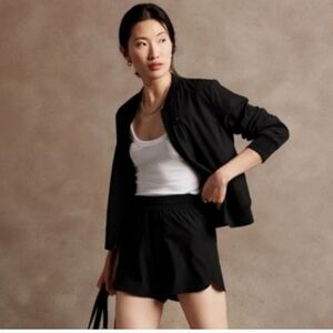 Banana Republic Black Athletic Shorts MEDIUM